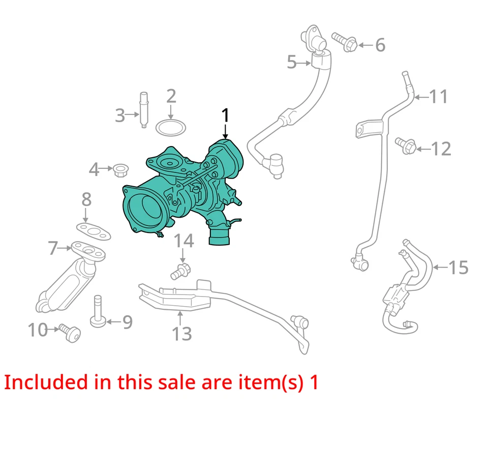 Turbo/Supercharger 1.6L Turbo Fits 14-19 FIESTA 2719506 - Image 3 of 4