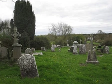 Photo 6x4 Old Graveyard Cuffes Grange Old graveyard at Grove, Co Kilkenny c2017