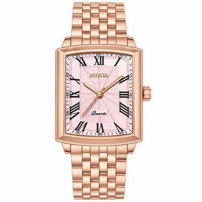 Invicta Celestial Ziya Women's Watch, 30x25mm. Quarzt. Pink Dial. Rose Gold.