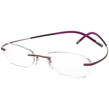 Image of Silhouette Eyeglasses Titan 7581 40 6071 4420 Purple Frames Eyewear Rx 51-17-145