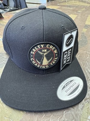 Salty Crew Chasing Tail Cap Schwarz Snapback Einheitsgröße Authentisch