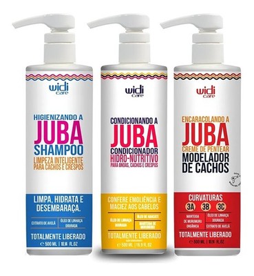 Widi Care Juba Kit: Shampoo + Conditioner + Styling Cream / Kit with three units