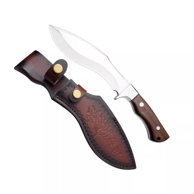 Kitchen Knife Bone Chopper Boning Knife Stainless Steel Meat Knife with Wood Han