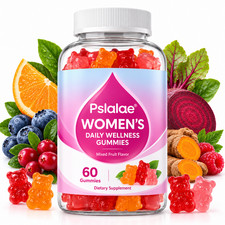 Women's Daily Wellness Gummies 60 Ct Mixed Fruit Multivitamin Energy Immune