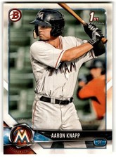 Aaron Knapp 2018 Bowman Prospects #BP5 Miami Marlins