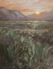 Sunset Landscape ORIGINAL Oil Painting Impressionism Country Field Art 8