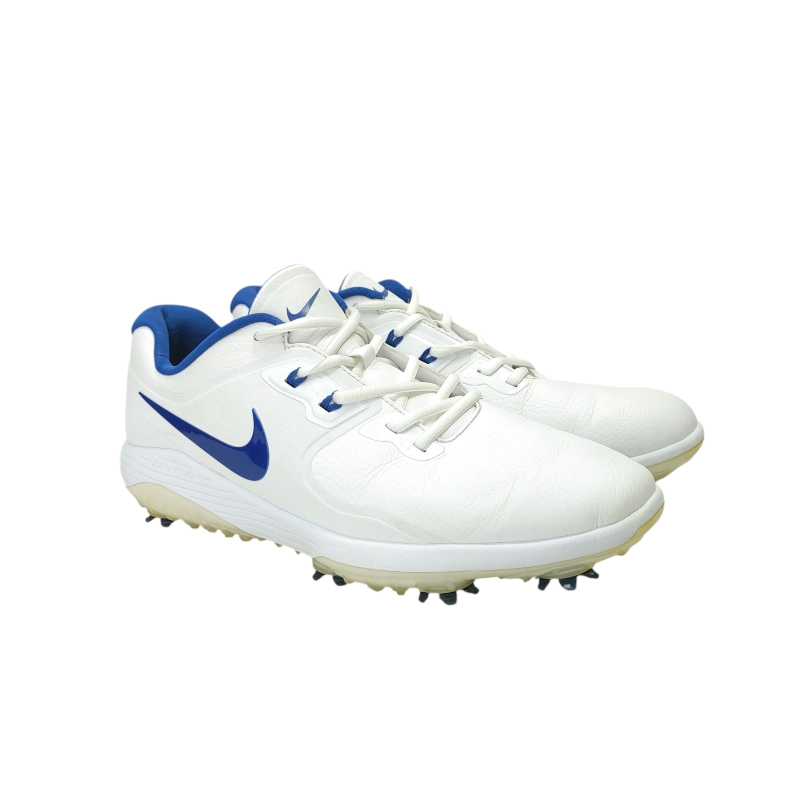 Shoes White Blue Cleats Aq2197-102 Mens Size 10.5