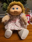 Vintage Cabbage Patch Doll 1978/1982 Blonde Hair Blue Eyes Dimple