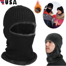 Balaclava Ski Full Face Mask Windproof Fleece Neck Warm for Winter Cold Weather