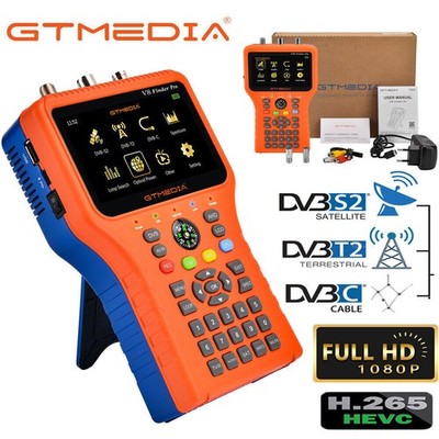 V8 Finder DVB-S/S2X Digital Signal Finder DVB-T/T2/C Terrestrial Satellite Meter
