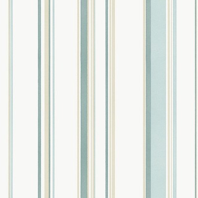 G68058 - Smart Stripes 3 Casual Stripe Teal Beige Galerie Wallpaper