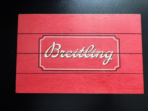 BREITLING Breitling Chocolat Wooden Novelty Box Rustic Red