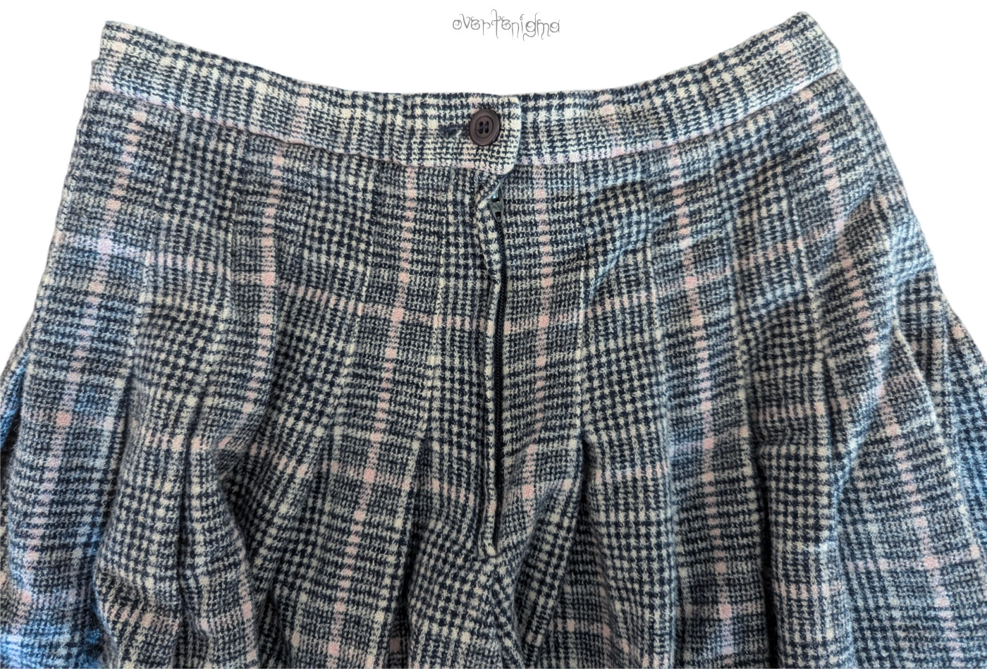 PENDLETON pleated plaid wool mid length skirt - image 5
