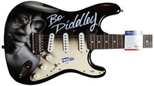 Bo Diddley Signed Autographed Hand Airbrushed 1:1 Guitar PSA