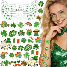 St Patricks Day Accessories, 56 St Patricks Day Tattoos  Green Freckles Face Ta