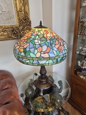 Very Large Tifany Style Table  Lamp .