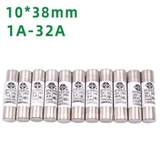 1A - 32A Ceramic Fuse Domestic Electric Fuses Plug Household 10x38mm 20A 13AMP