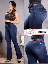 Flared Jeans Colombianos Cintura Alta levanta cola butt lifter high waist 8445