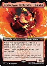 Avatar Roku, Firebender (Extended Art) - Light Play MTG
