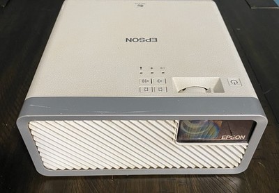 Epson EF-100W 3LCD Laser Projector w/ Remote - Dim Image - Works - Parts/Repair
