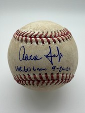 Historic Aaron Judge Signed Game Used 60th Home Run Game Baseball MLB & Fanatics