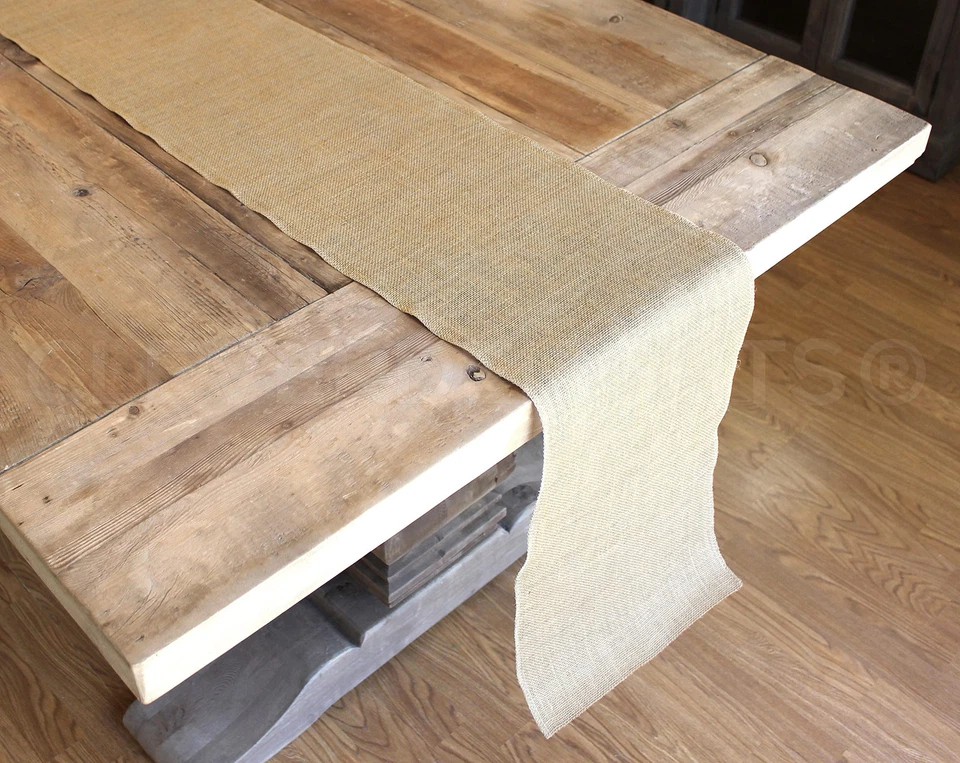 12" Premium Burlap Roll - 10 Yards - No-Fray Finished Edges - Natural Jute Bu... - Image 4 of 4