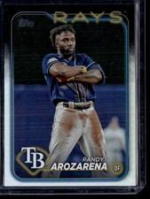 RANDY AROZARENA 2024 TOPPS SERIES 1 RAINBOW FOIL TAMPA BAY RAYS #284