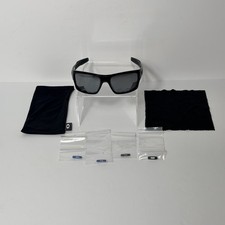 Oakley Turbine Sunglasses Gen 1 Square O Icon Polished Black Polarized w/ Extras