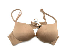 Skims Ultimate Push-up Plunge Bra 34A Clay Beige NEW NWT MSRP 64