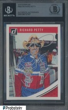 Richard Petty Signed 2019 Donruss Racing #34A BGS BAS Authentic AUTO