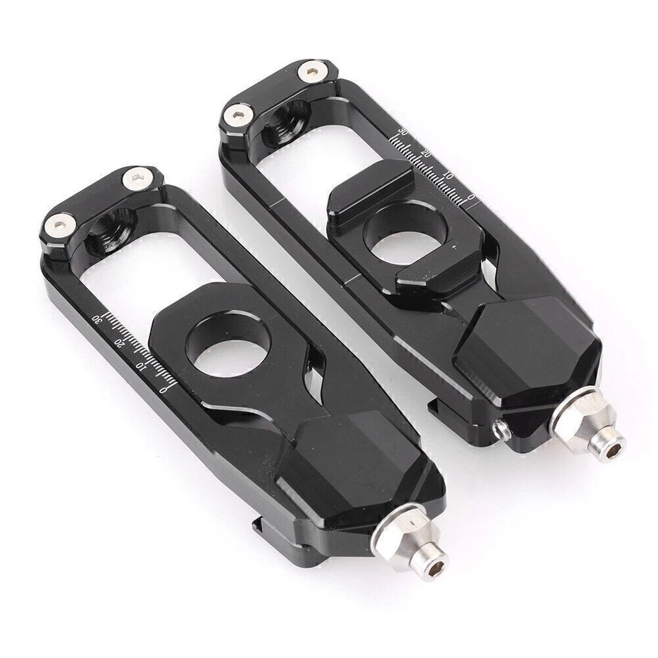 For YAMAHA MT09 FZ09 2013 2014 2015 2016 Black Rear Chain Adjusters Tensioner - Image 2 of 3