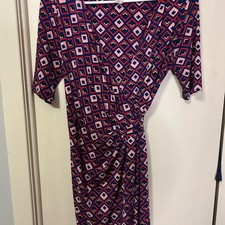 Motherhood Purple Sheath Midi Dress with Dolman Sleeves