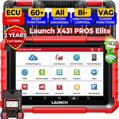 LAUNCH X431 PROS Elite V PRO5 PAD KFZ OBD2 Diagnosegerät Scanner ECU Coding