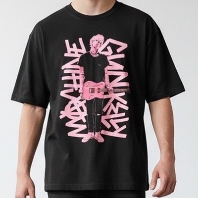 Machine Gun Kelly MGK Tickets to My Downfall Black Graphic T-Shirt Mens Large LG