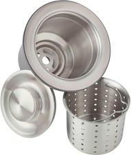 Elkay LKDD 3-1/2" Basket Strainer and Stopper - Stainless Steel Brushed