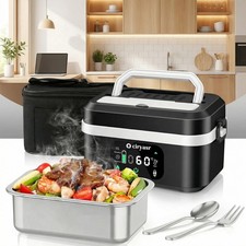 20000mAh Electric Lunch Box Rechargeable Rapid Heated Lunch Box Food Warmer Hot