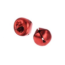 100pcs DIY Small Bells 10mm/0.39-Inch Craft Bells Bulk DIY Bells Bright Red