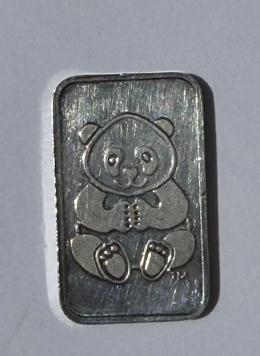 Singapore Mint Panda - 5 Gram .999 Fine Pure Silver Fractional Bar Ingot