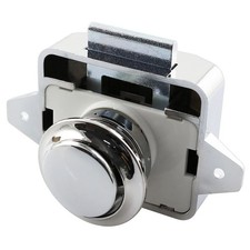 Push Button Catch Lock Drawer Cabinet Cupboard Door Keyless Latch Knob