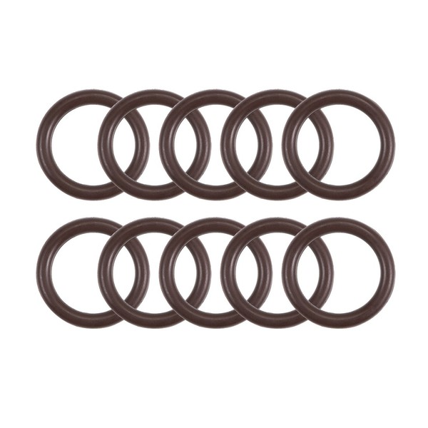 10 Fluorkautschuk O-Ringe 14Mm Od 10Mm Id 2Mm Breite Metrische Fkm Dichtung-image