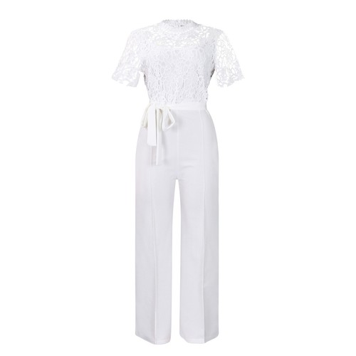Frauen Pullover Bankett Bodysuit Hochzeit Overalls Elegant Runder Kragen Abend - Picture 17 of 29