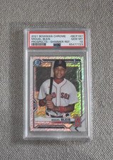 2021 MIGUEL BLEIS 1st Bowman Chrome Shimmer Refractor #BCP-167 PSA