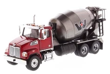 DIECAST MASTERS,WESTERN STAR 4700SF 6x4 Router Red and Gray, 1/50, DCM71033