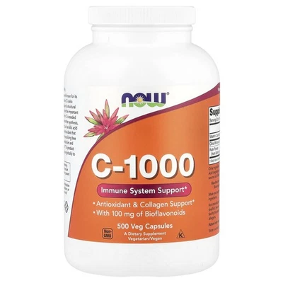 NOW Foods, C-1000, 500 pflanzliche Kapseln - Bild 1 von 2