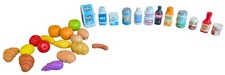 Large Assorted Toy Food Lot Fruits, Drinks, Grocery, Play Kitchen Set