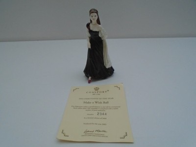 COALPORT LIMITED EDITION FIGUR MAKE A WISH BALL DEBUTANTE 2002 IN BOX
