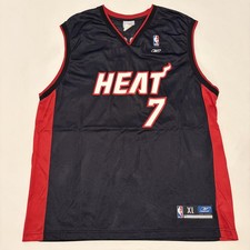 Vintage Miami Heat Jersey Mens XL Black NBA Basketball Lamar Odom 7 Reebok 2000s