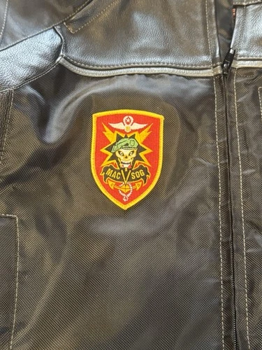 First Racing Motorcycle Jacket XXL Leather Textile MAC V SOG USA Patch image 3