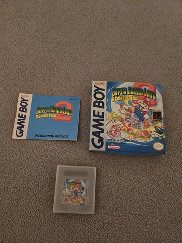 Nintendo Super Mario Land 2: 6 Golden Coins Game Boy 1992 w/ Box & Manual