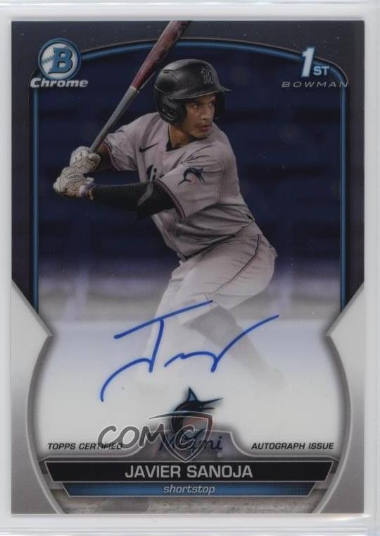 2023 Bowman Chrome Prospect Auto Javier Sanoja #CPA-JSJ Auto 1eg1